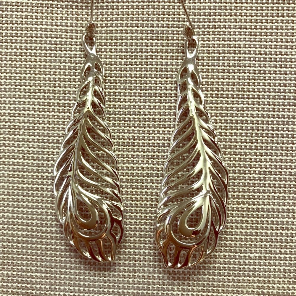 Peacock earrings